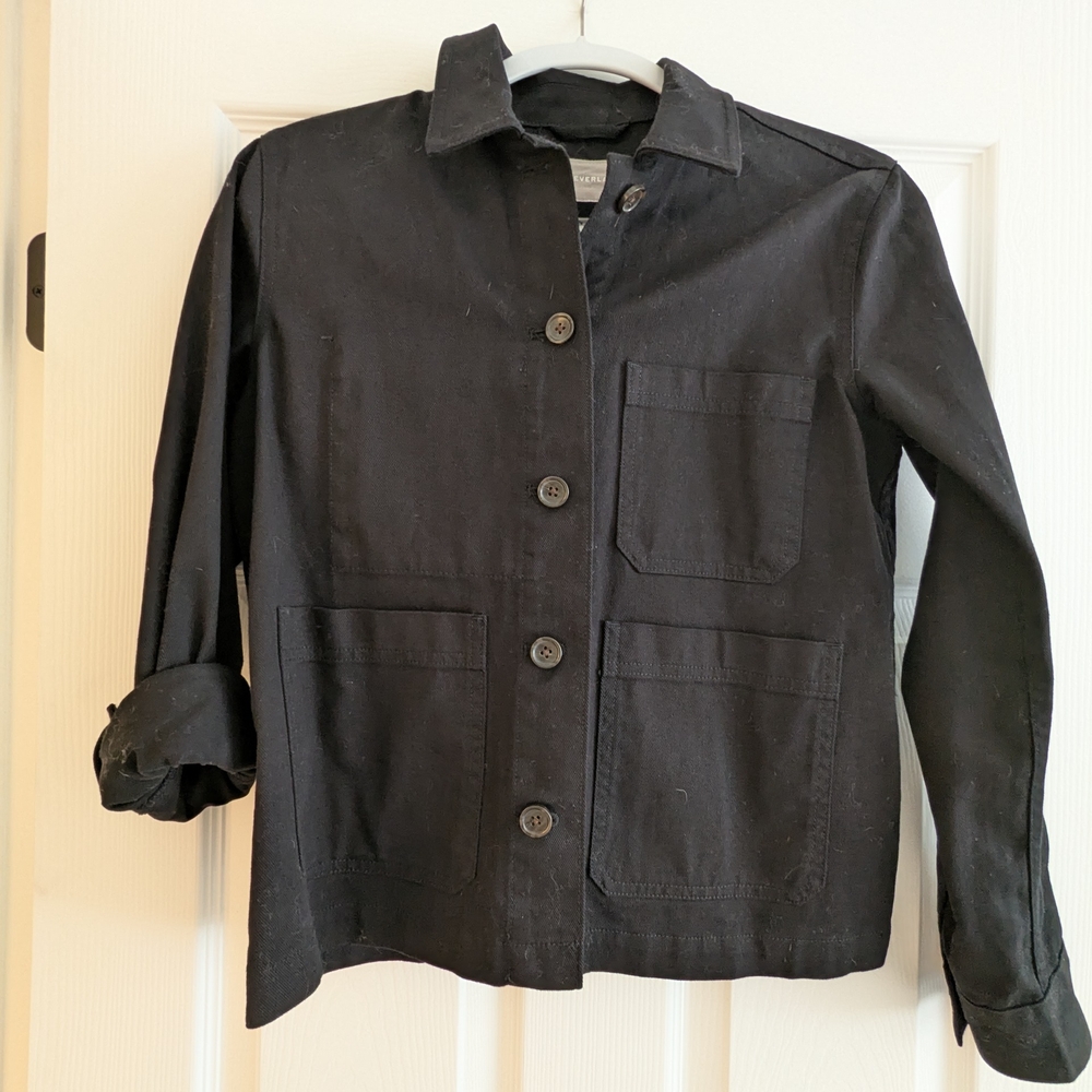 Women's Black Button-Up Jacket